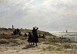 Famous Return Paintings - The Return Of The Fishing Fleet, Katwijk
